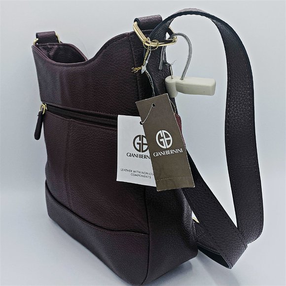 Giani Bernini Pebbled Leather Bridle Crossbody - Picture 3 of 5